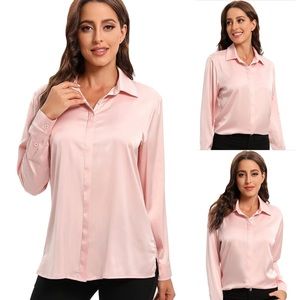 Always On Your Side You White Silk High Low Blouse For Office To Evening Wear Collection main image 1